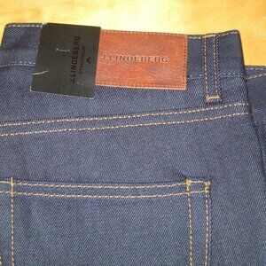 J. Lindeberg Jake Raw Blue Pants Jeans Men's Slim W30 L32 NWT